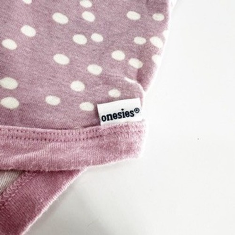 Gerber Organic Pink‎ White Dot Short Sleeve Baby Bodysuit Onesie 6-9 Months - Picture 3 of 5